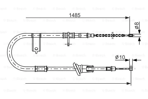 Cable Pull, parking brake (1 987 477 614)