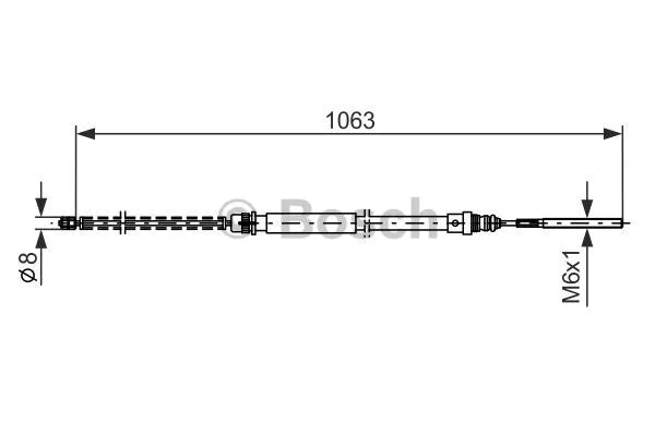 Cable Pull, parking brake (1 987 477 568)