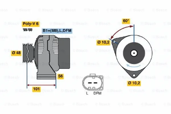 Alternator (0 124 325 045)