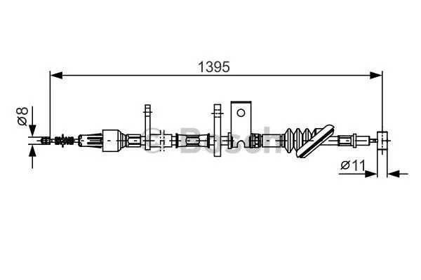 Cable Pull, parking brake (1 987 482 089)