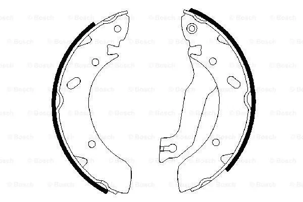 Brake Shoe Set (0 986 487 387)