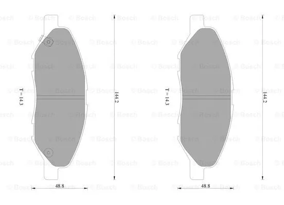 Brake Pad Set, disc brake (0 986 AB1 077)