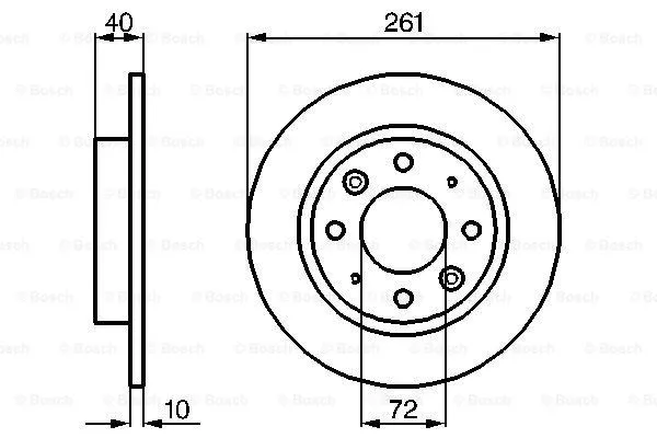 Brake Disc (0 986 479 018)