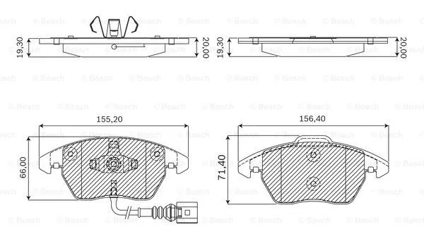 Brake Pad Set, disc brake (F 03B 050 143)