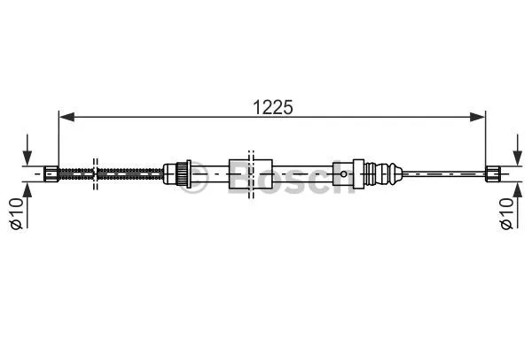 Cable Pull, parking brake (1 987 477 461)