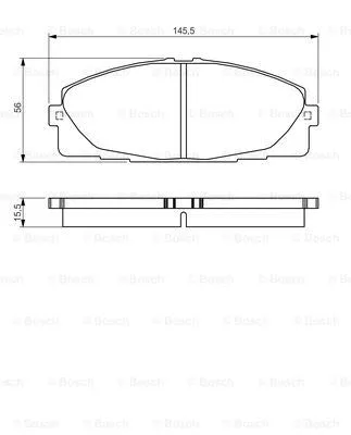 Brake Pad Set, disc brake (0 986 495 152)