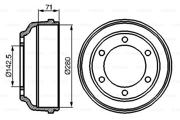 Brake Drum (0 986 477 047)