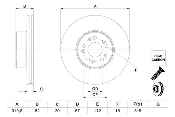 Brake Disc (0 986 478 527)
