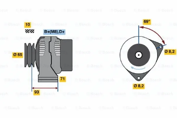 Alternator (0 123 500 005)
