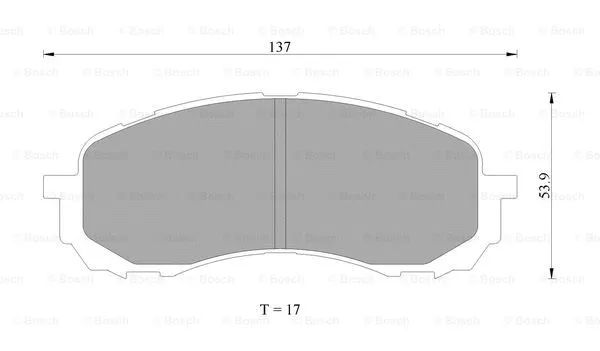 Brake Pad Set, disc brake (0 986 AB2 293)