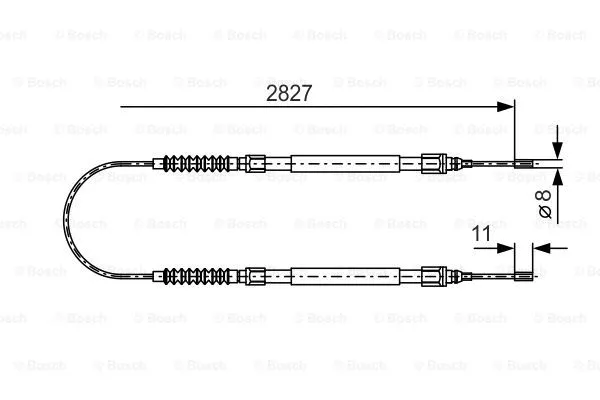 Cable Pull, parking brake (1 987 477 263)