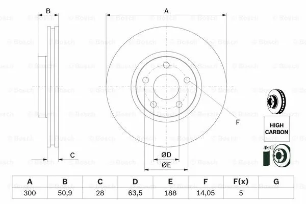 Brake Disc (0 986 479 D44)
