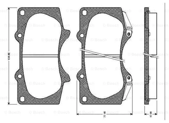 Brake Pad Set, disc brake (0 986 TB2 449)