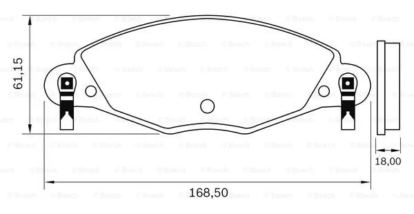 Brake Pad Set, disc brake (0 986 BB0 602)