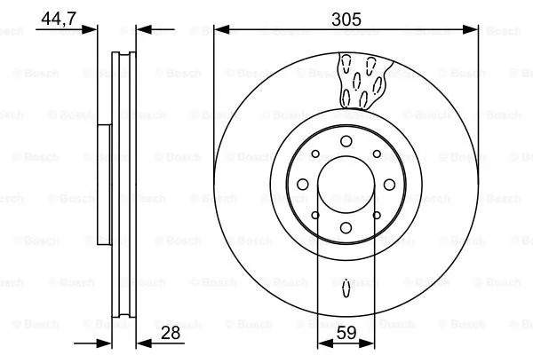 Brake Disc (0 986 479 530)