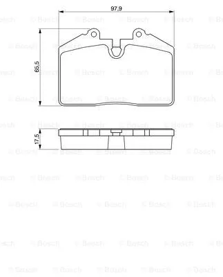 Brake Pad Set, disc brake (0 986 424 103)