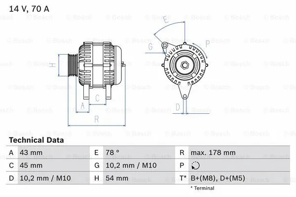 Alternator (0 986 042 071)