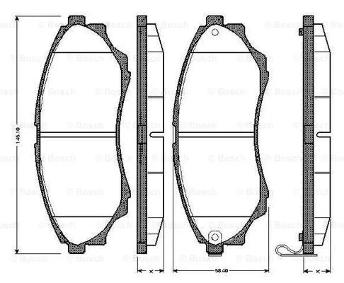 Brake Pad Set, disc brake (0 986 TB2 925)