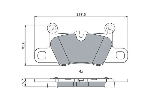 Brake Pad Set, disc brake (0 986 424 971)