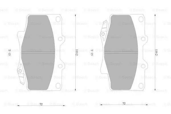 Brake Pad Set, disc brake (0 986 AB4 396)
