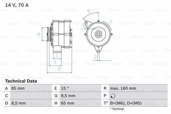 Alternator (0 986 041 620)