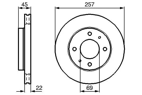 Brake Disc (0 986 478 673)