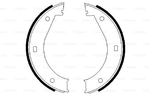 Brake Shoe Set, parking brake