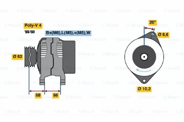 Alternator (0 986 038 881)