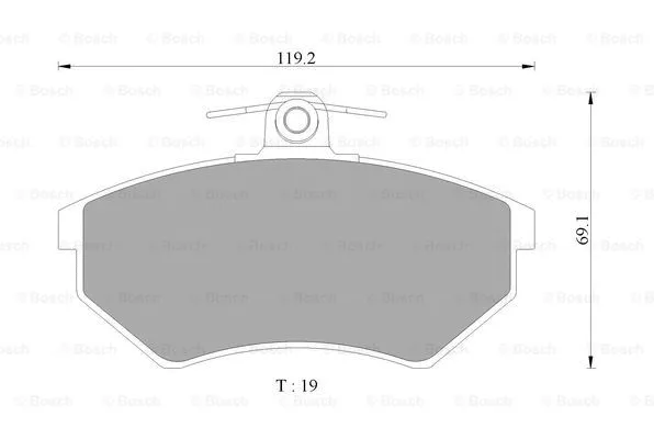Brake Pad Set, disc brake (0 986 AB4 445)