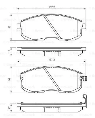 Brake Pad Set, disc brake (0 986 495 328)