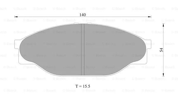 Brake Pad Set, disc brake (0 986 AB9 181)