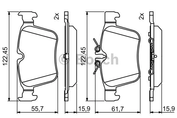 Brake Pad Set, disc brake