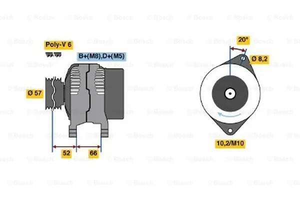 Alternator (0 986 038 750)