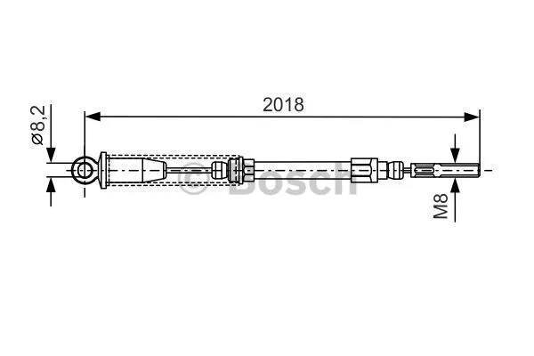 Cable Pull, parking brake (1 987 477 289)