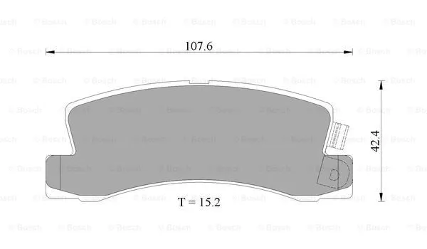 Brake Pad Set, disc brake (0 986 AB4 433)