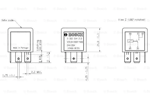 Relay, main current