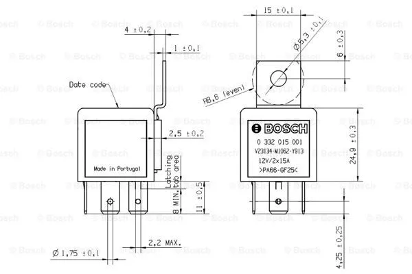 Relay, main current