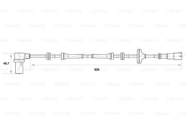Sensor, wheel speed (0 265 006 258)