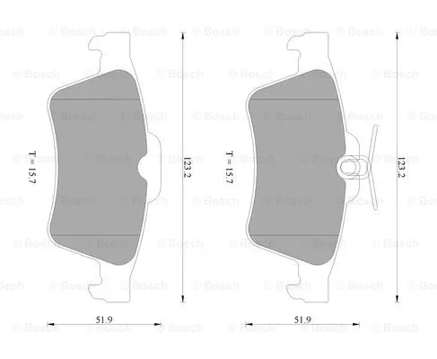 Brake Pad Set, disc brake (0 986 AB4 583)