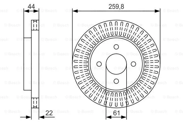 Brake Disc (0 986 479 U02)