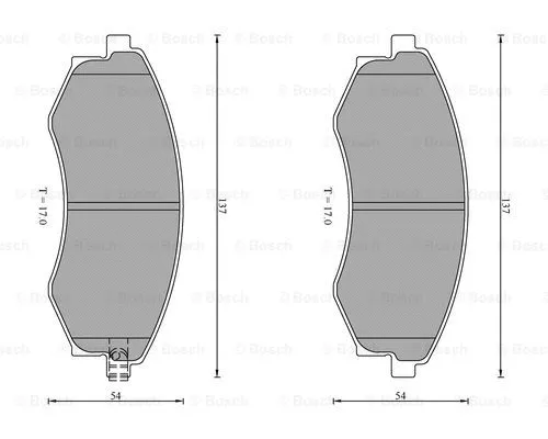 Brake Pad Set, disc brake (0 986 AB0 205)