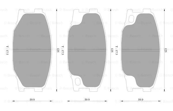 Brake Pad Set, disc brake (0 986 AB2 335)