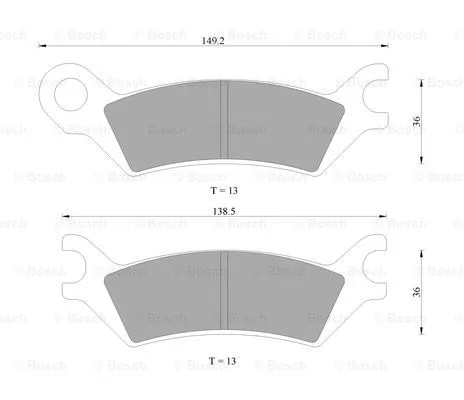 Brake Pad Set, disc brake (0 986 AB9 215)