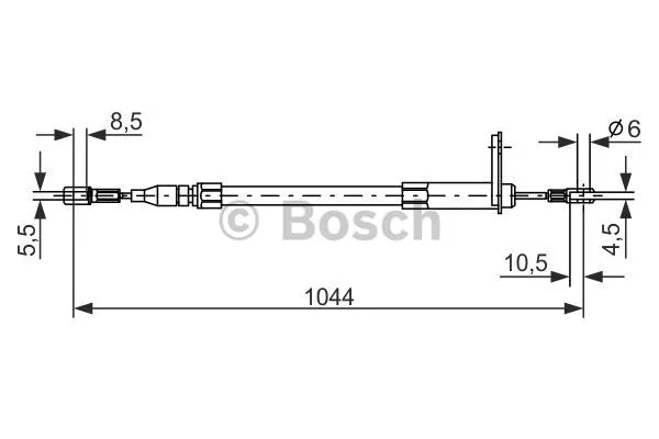 Cable Pull, parking brake (1 987 477 324)