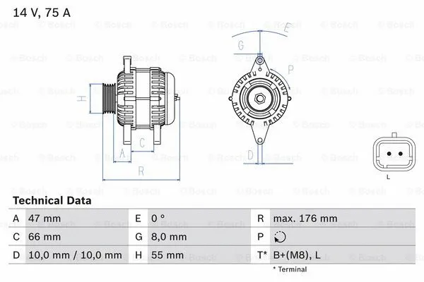 Alternator (0 986 042 191)