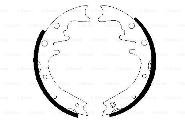 Brake Shoe Set (0 986 487 529)