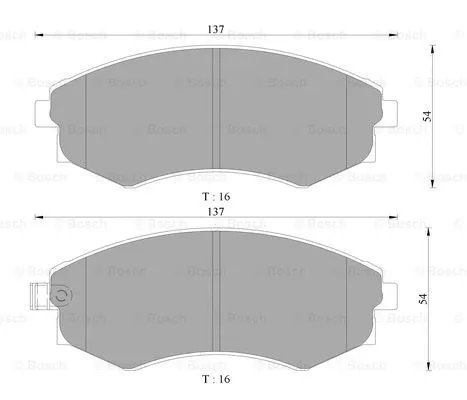 Brake Pad Set, disc brake (0 986 AB3 049)
