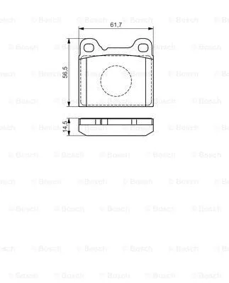 Brake Pad Set, disc brake (0 986 495 141)