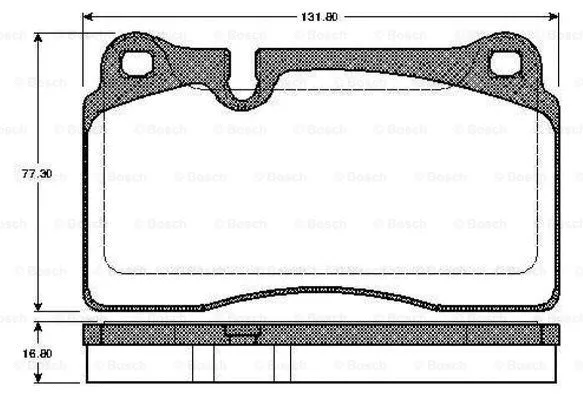 Brake Pad Set, disc brake (0 986 TB2 931)