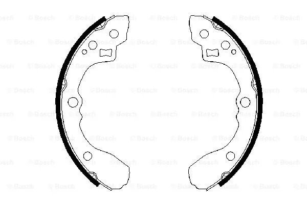 Brake Shoe Set (0 986 487 687)